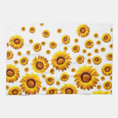 美しい黄色い花 キッチンタオル (横)