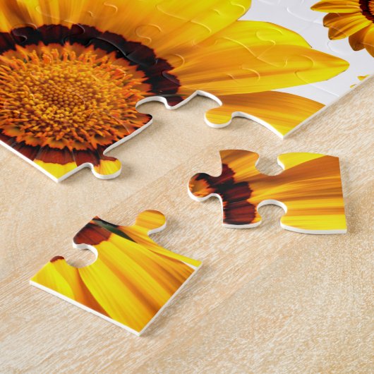 美しい黄色い花 ジグソーパズル (側面)