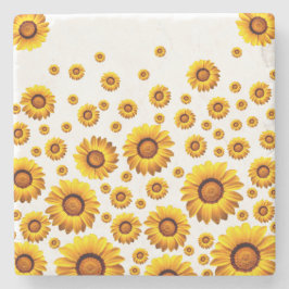 美しい黄色い花 ストーンコースター