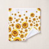 美しい黄色い花 バスタオルセット (ウォッシュタオル)