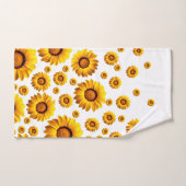 美しい黄色い花 バスタオルセット (ハンドタオル)