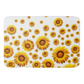 美しい黄色い花 バスマット (正面)