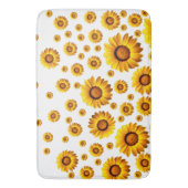 美しい黄色い花 バスマット (正面縦)