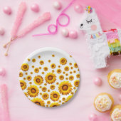 美しい黄色い花 ペーパープレート (パーティー)