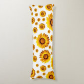 美しい黄色い花 ボディピロー (正面縦)