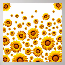 美しい黄色い花 ポスター