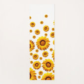 美しい黄色い花 ヨガマット (正面)