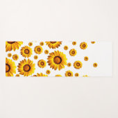 美しい黄色い花 ヨガマット (正面(横))