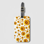 美しい黄色い花 ラゲッジタグ (正面縦)