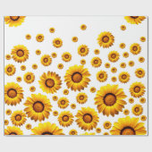 美しい黄色い花 ラッピングペーパー (フラット)