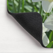 美しい黄色と白の水仙の庭 マウスパッド (コーナー)