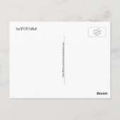 美しい黄色のおもしろい葉書 ポストカード (裏面)