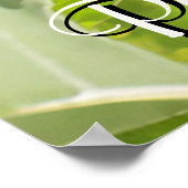 美しい黄色のひまわりザサン写真 ポスター (角)