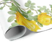 美しい黄色のウェディングローズの花 ラッピングペーパー (ロールコーナー)