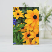 美しい黄色のデイジー写真 カード (スタンド正面)