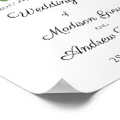 美しい黄色のハイビスカスフラワーアート結婚ズ ポスター (角)