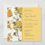 美しい黄色のバラのブライダルシャワーへの招待 招待状 (正面)