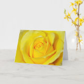 美しい黄色のバラのプリントグリーティングカード カード (黄色い花)