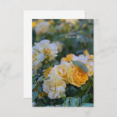 美しい黄色のバラの束 ノートカード (正面/裏面)