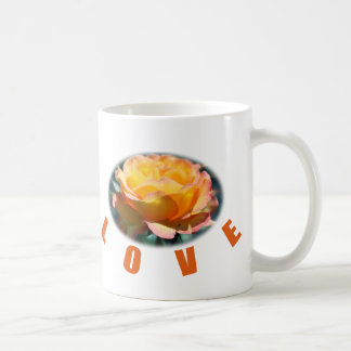 美しい黄色のバラの花の写真アートラブギフト コーヒーマグカップ