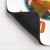 美しい黄色のバラの花の写真ラブギフト マウスパッド (コーナー)