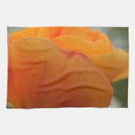 美しい黄色のバラの花の写真 キッチンタオル