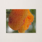 美しい黄色のバラの花の写真 ジグソーパズル (横)