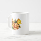 美しい黄色のバラの花ブーケ–74878 コーヒーマグカップ (正面左)