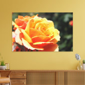 美しい黄色のバラの花写真。フローラ芸術 キャンバスプリント (インサイチュ (リビング))