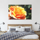 美しい黄色のバラの花写真。フローラ芸術 キャンバスプリント (インサイチュ (寝室))