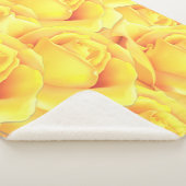 美しい黄色のバラ シェルパブランケット (3/4)