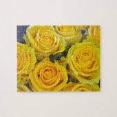 美しい黄色のバラ ジグソーパズル (横)