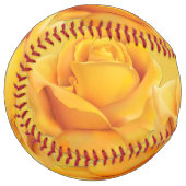 美しい黄色のバラ ソフトボール (正面左)