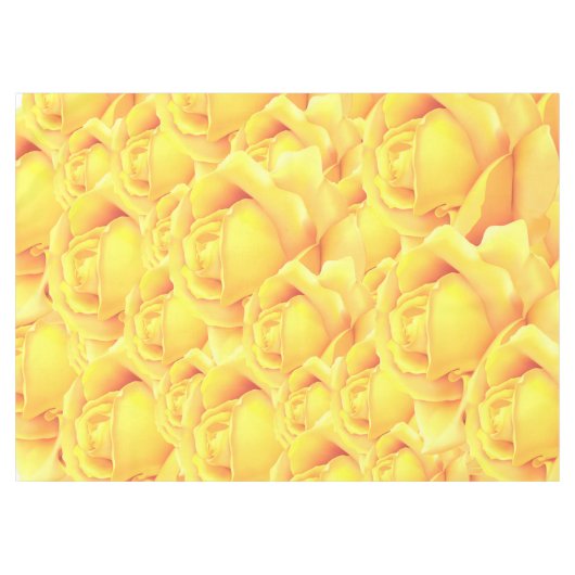 美しい黄色のバラ テーブルクロス (正面(横))