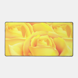 美しい黄色のバラ デスクマット