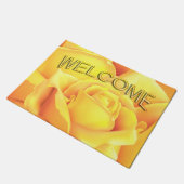 美しい黄色のバラ ドアマット (アングル)