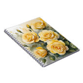美しい黄色のバラ ノートブック (右側)