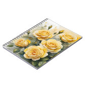 美しい黄色のバラ ノートブック (左側)