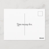 美しい黄色のバラ ポストカード (裏面)