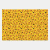 美しい黄色のバラ ラッピングペーパーシート (正面3)