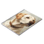 美しい黄色のラブラドールレトリエバー犬 ノートブック (左側)