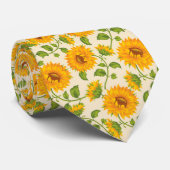 美しい黄色の夏のひまわりネクタイ ネクタイ (ロール)