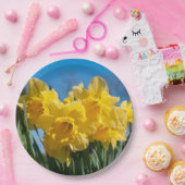 美しい黄色の水仙 ペーパープレート (パーティー)