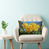 美しい黄色の水仙 ランバークッション (椅子)
