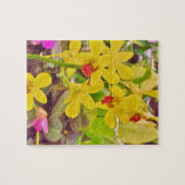 美しい黄色の秋のラン ジグソーパズル (横)