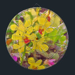 美しい黄色の秋のラン ダーツボード<br><div class="desc">美しい黄色の蘭の美しい黄色の蘭の花。トロピカル,素晴らし, 秋,花,花モダン, フローラ, 春,蘭結婚木,庭,結婚式,</div>
