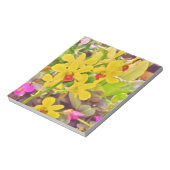 美しい黄色の秋のラン ノートパッド (回転)