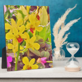 美しい黄色の秋のラン フォトプラーク (側面)