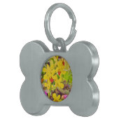 美しい黄色の秋のラン ペットネームタグ (正面右)