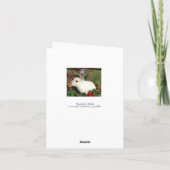 美しい黄色の花祝いカード カード (裏面)